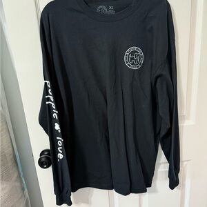 Black Relaxed Long Sleeve T-Shirt